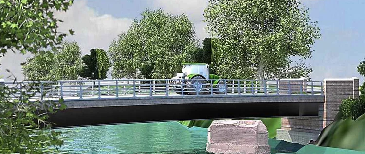 Original elements of the old bridge proposed within the replacement. Credit: @WorcsTravel