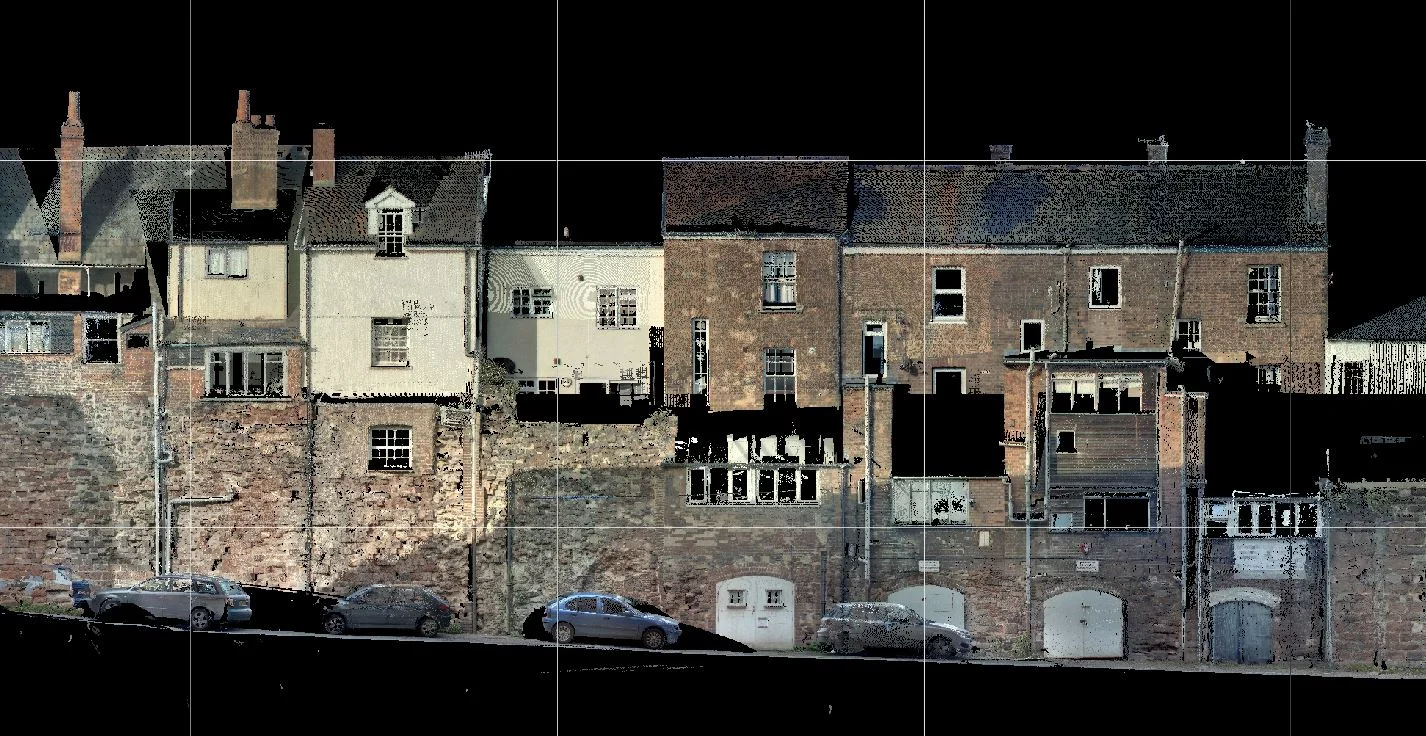 Example of tripod-mounted scanning data
