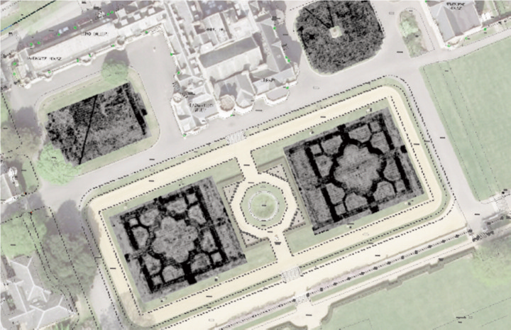 High Density GPR data overlaid on photograph