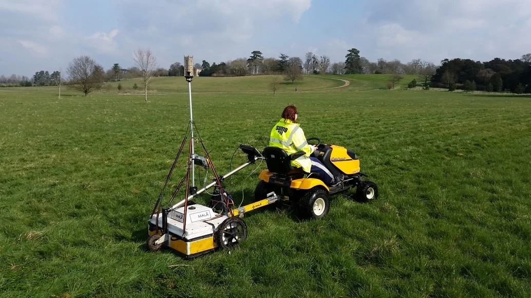 GPR equipment being towed.