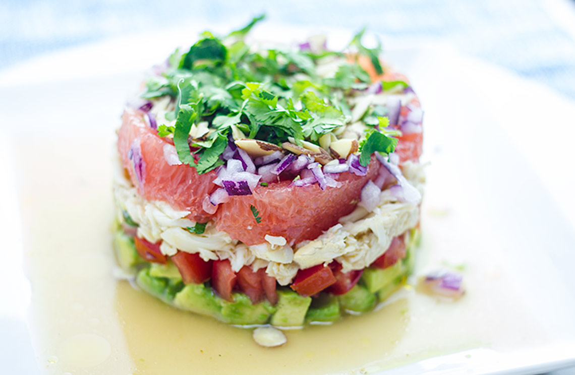 Layered Crab Salad | flavortheory.com