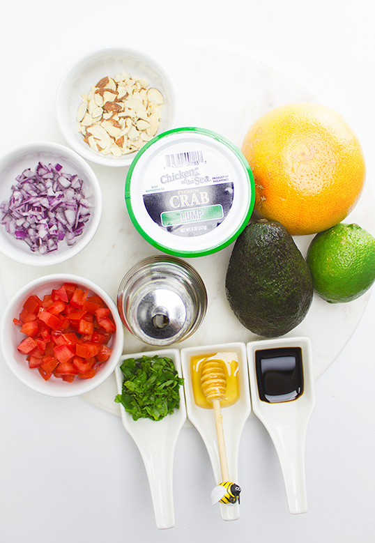 Fresh Ingredients for Layered Crab Salad | flavortheory.com