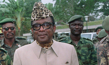    Mobutu Sese Seko, former dictator of the Democratic Republic of Congo (DRC)   