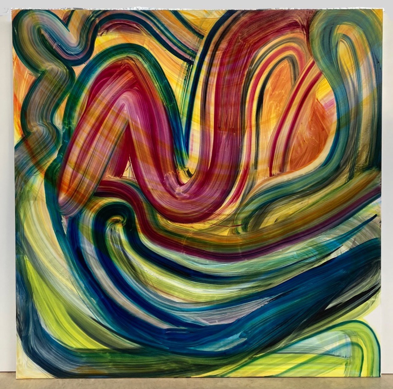  72x72” (183x183cm) oil on canvas, 2022 