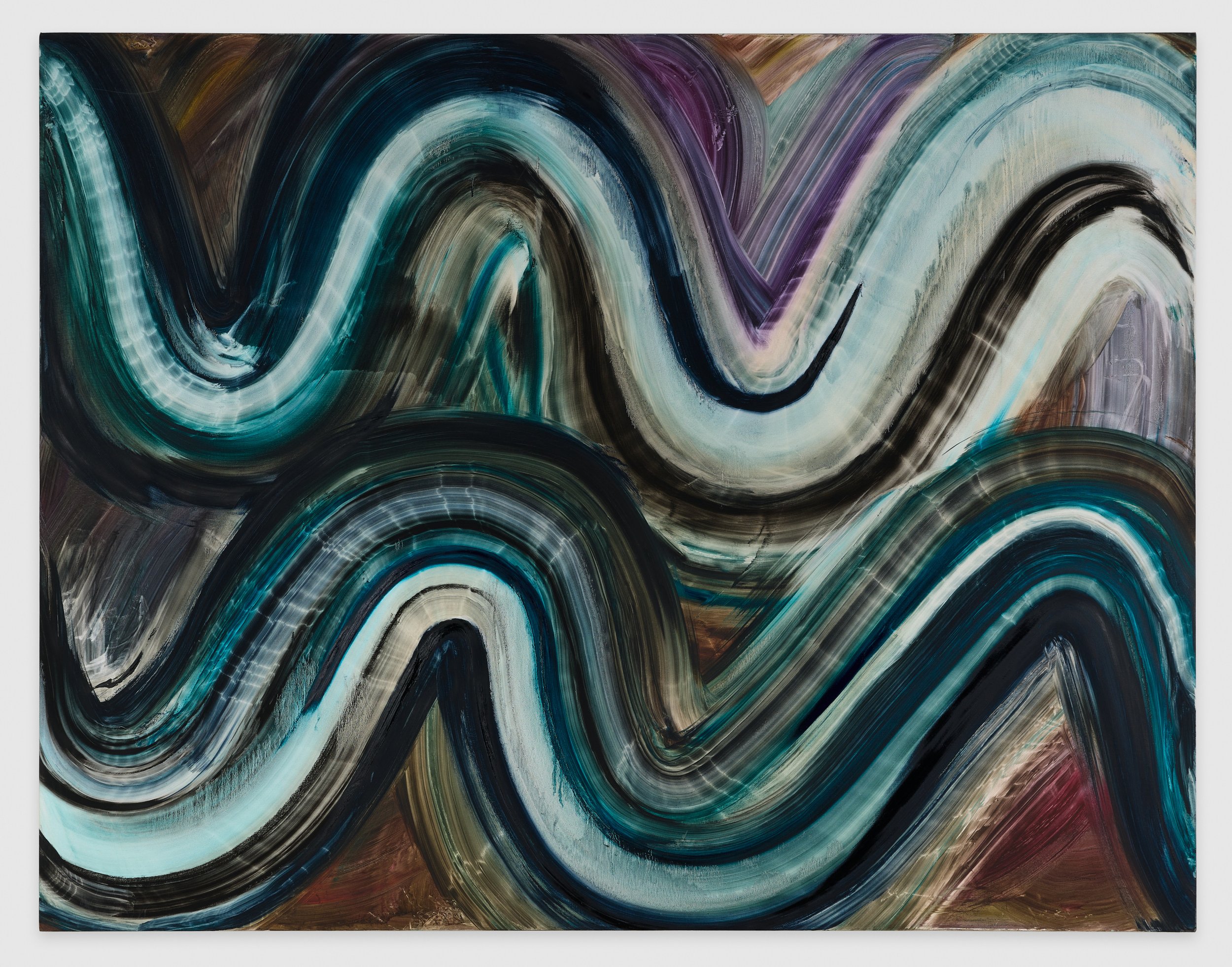 waiting, oil on canvas, 56x72" (142x183cm), 2025