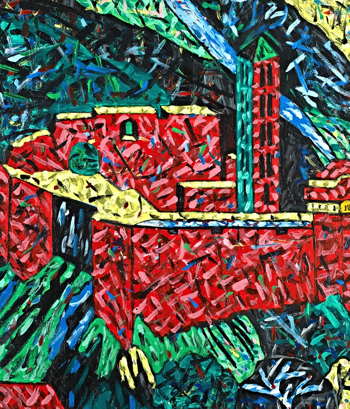 Zyklus XXXIIa, 54 (Gesamtansicht der Burgruine 2), 2000
