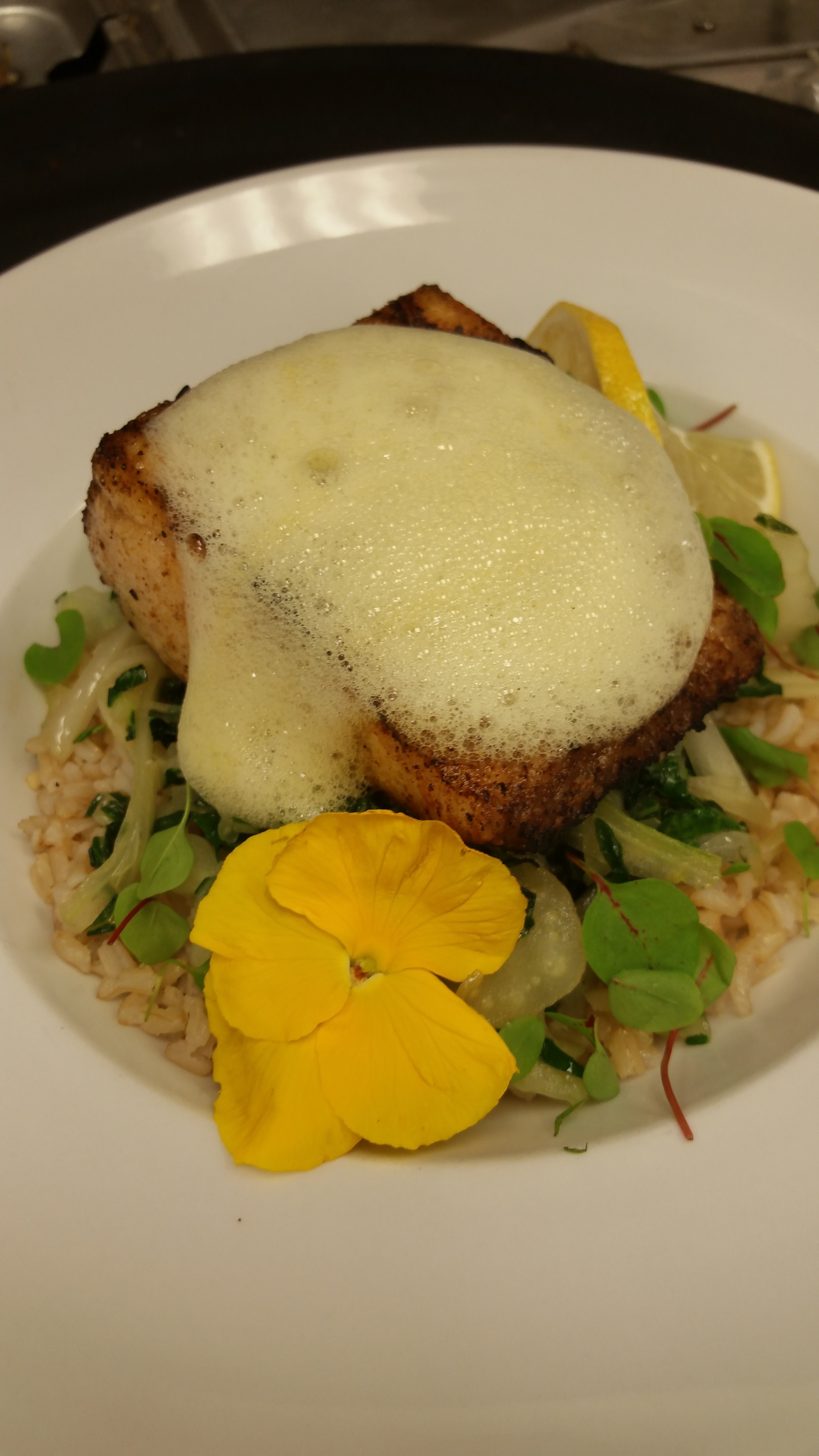 Cobia with Ginger Foam