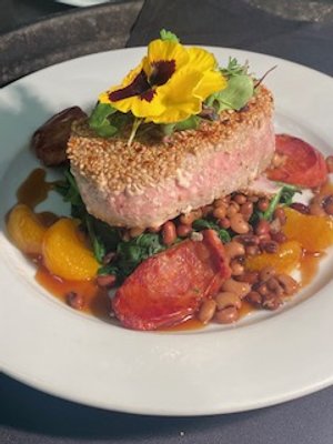 Benne Crusted Tuna