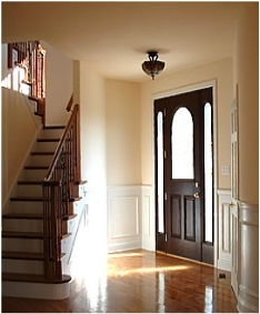 Hardwood entry way