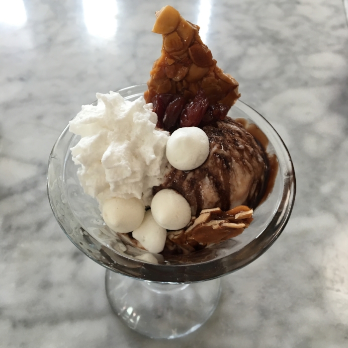 Vegan (!) sundae from Vox Table