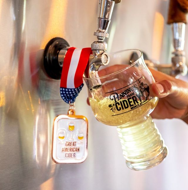 Proud to be American! 🇺🇸🎆🎇 Have a safe and happy holiday, we&rsquo;ll see you Friday! #HappyFourthofJuly
.
.
.
#madeintheUSA #GreatAmericanCider #craftcider #penningsfarmcidery #hardcider #localbrew #craftbrew #independanceday #4thofjuly #proudto