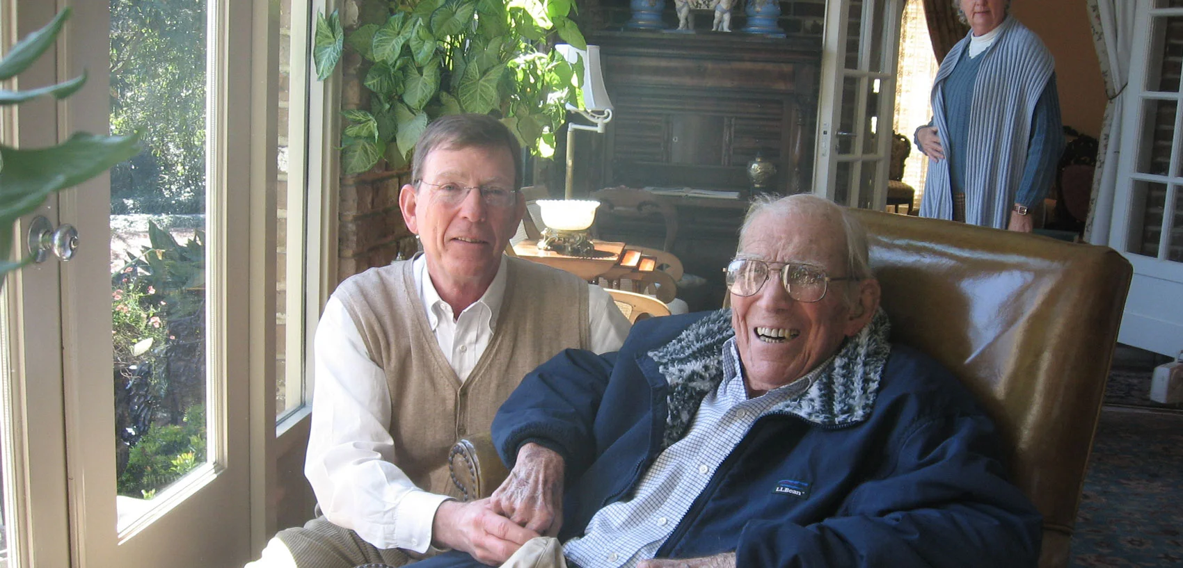 Walter and his father, Charles Ernest Edgar, Jr. 