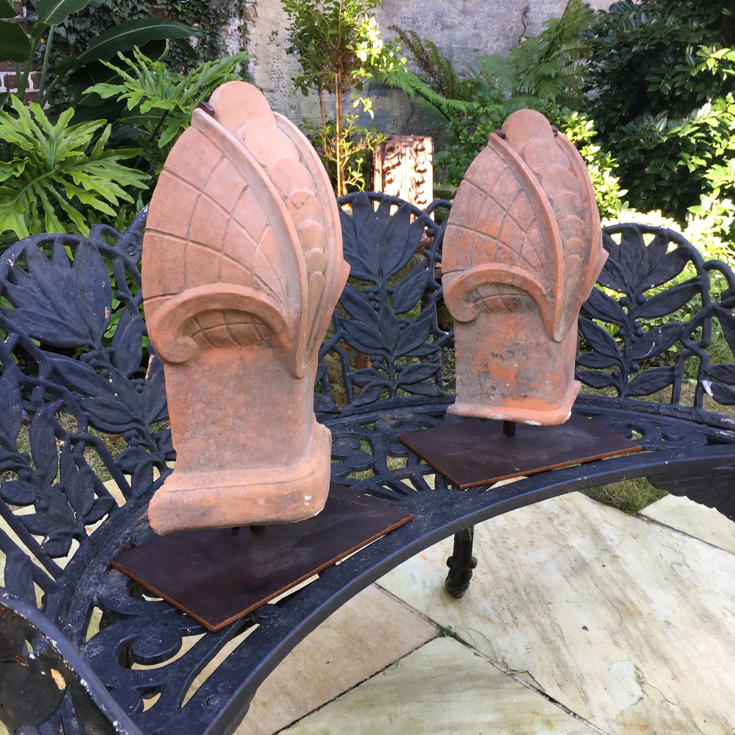 8052. Antique Terracotta Architectural Tiles 2_Charleston Garden Works.JPG