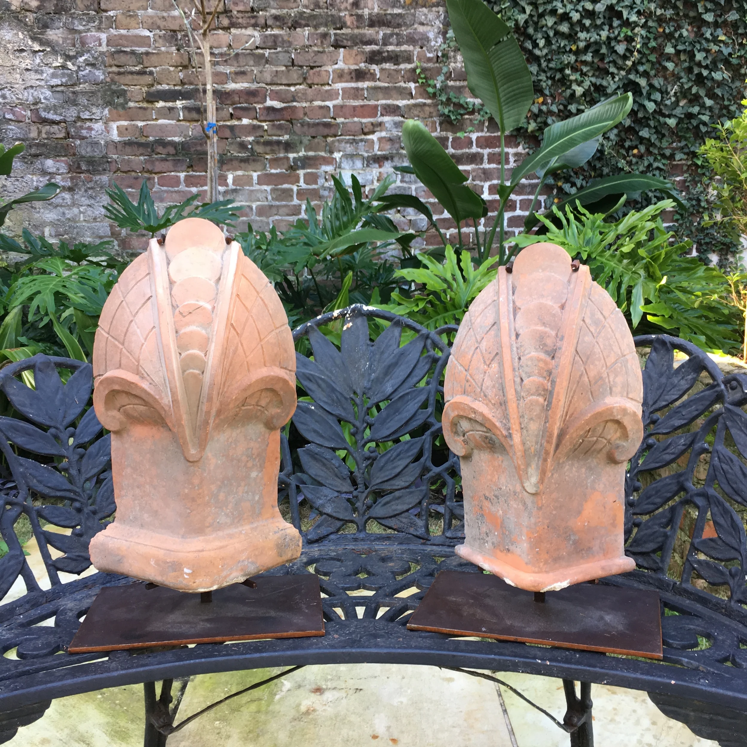 8052. Antique Terracotta Architectural Tiles 1_Charleston Garden Works.JPG