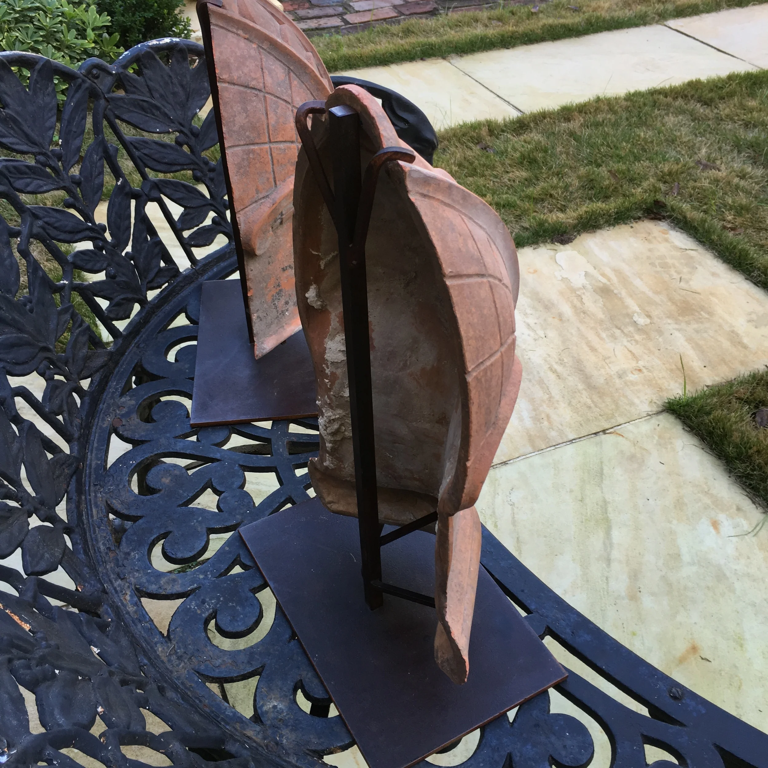 8052. Antique Terracotta Architectural Tiles 3_Charleston Garden Works.JPG