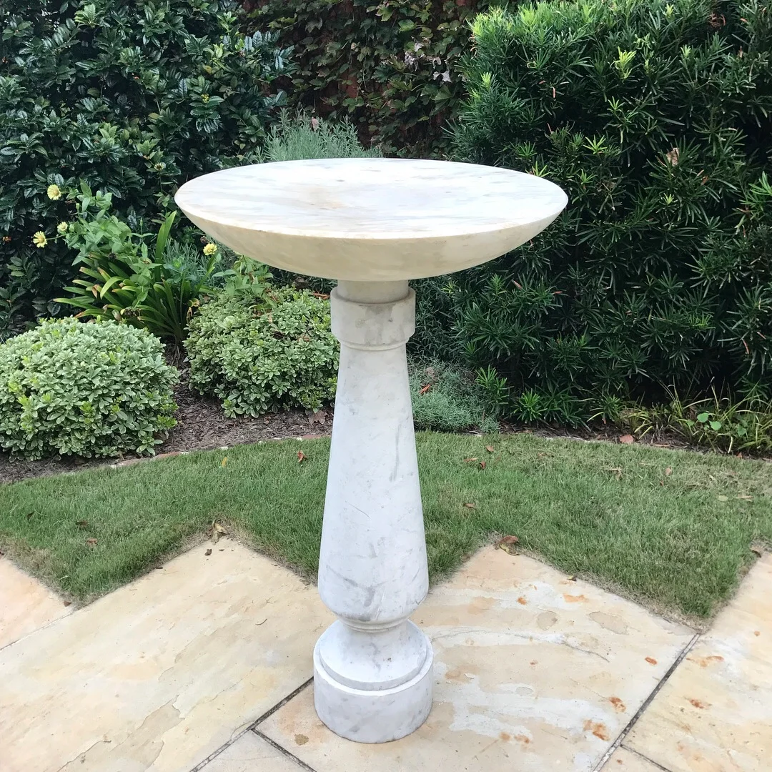 8140. Large Antique Marble Pedestal  2_Charleston GardenWorks.JPG