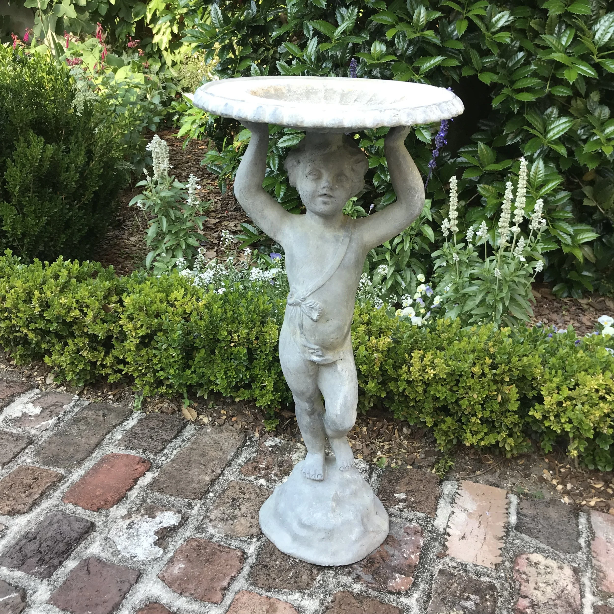 5032.Lead Putti Birdbath 2_Charleston GardenWorks.jpg