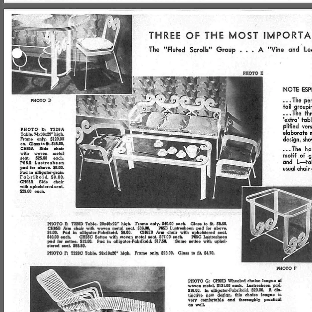 2161. 1938 Leinfelder Fluted Scrolls Set 16_Charleston GardenWorks.JPG