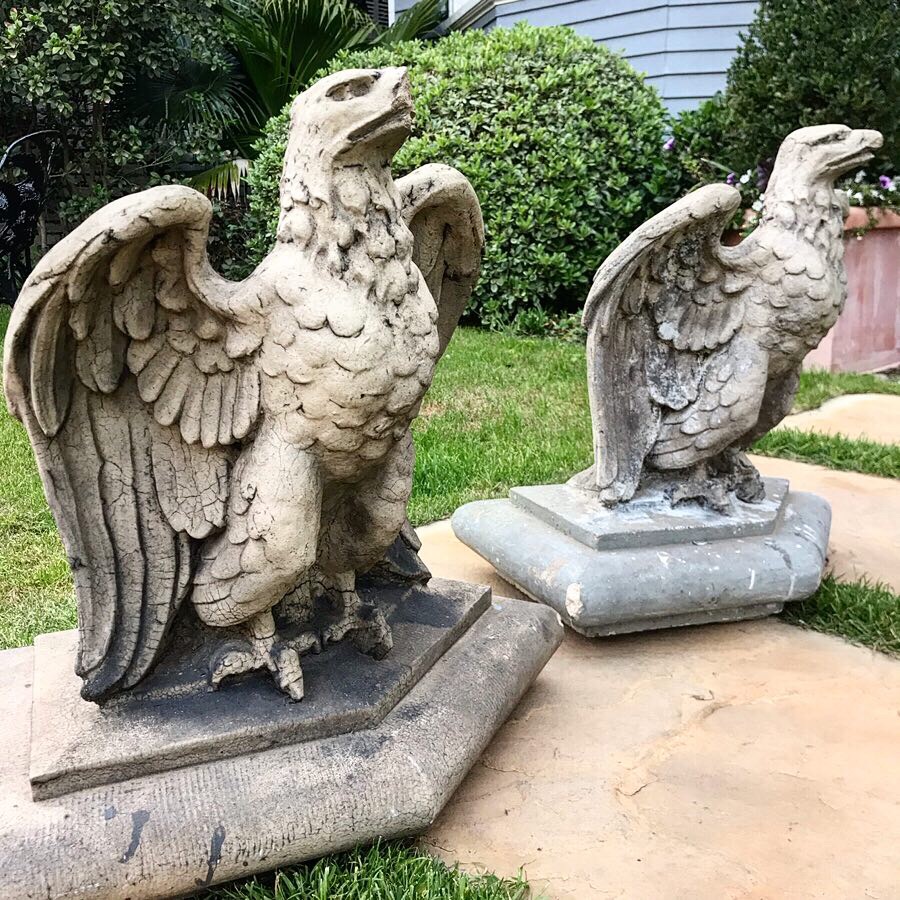 4097. Pair of Terra Cotta Eagles 2_Charleston GardenWorks.JPG