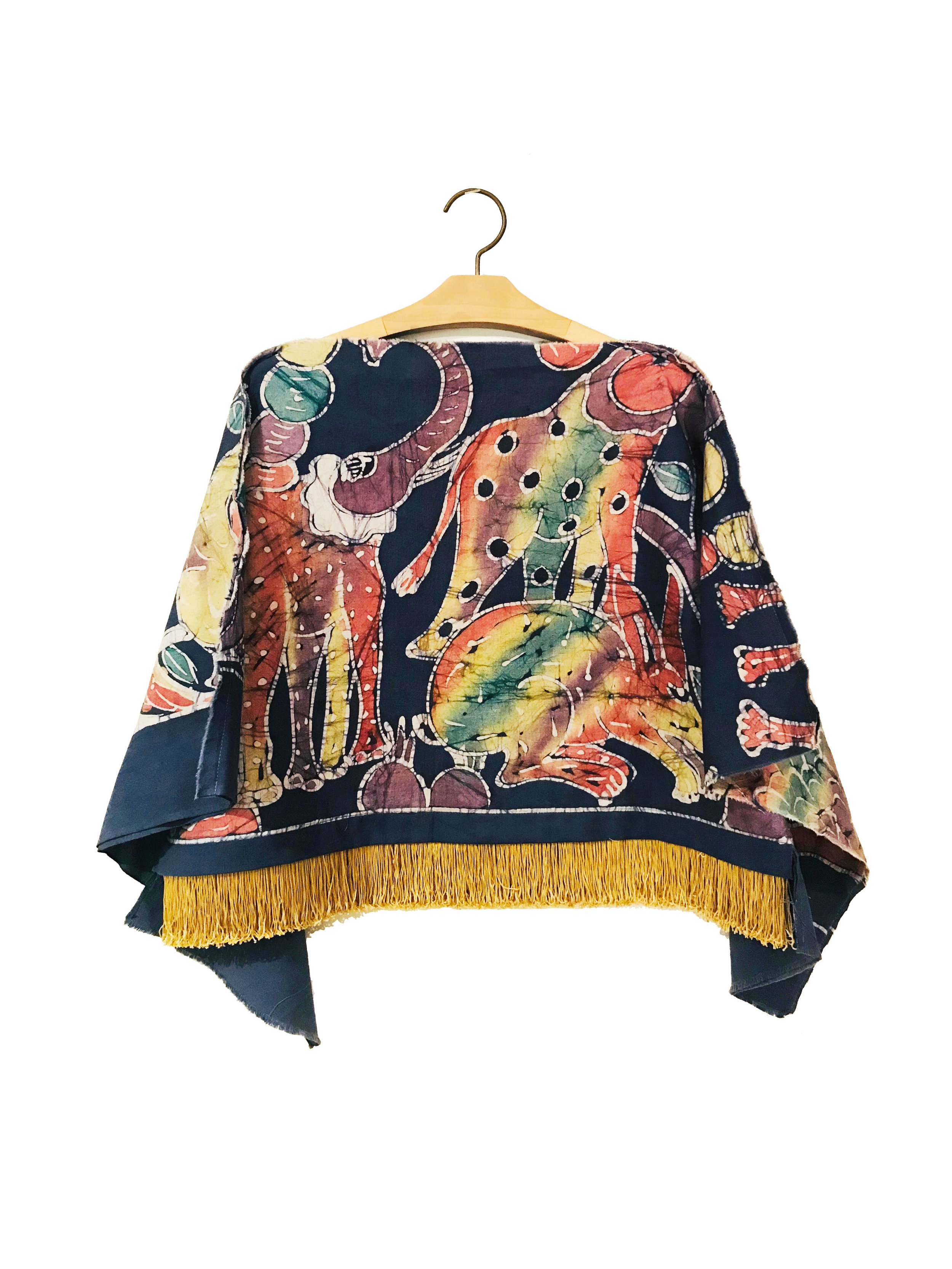 ONE WITH NATURE BATIK CROPPED SHIRT