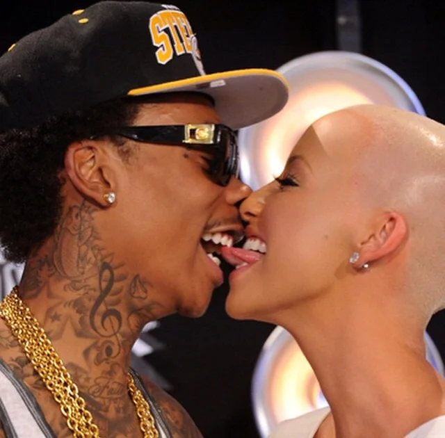 Amber Rose posted picture of Wiz Khalifa and her self.