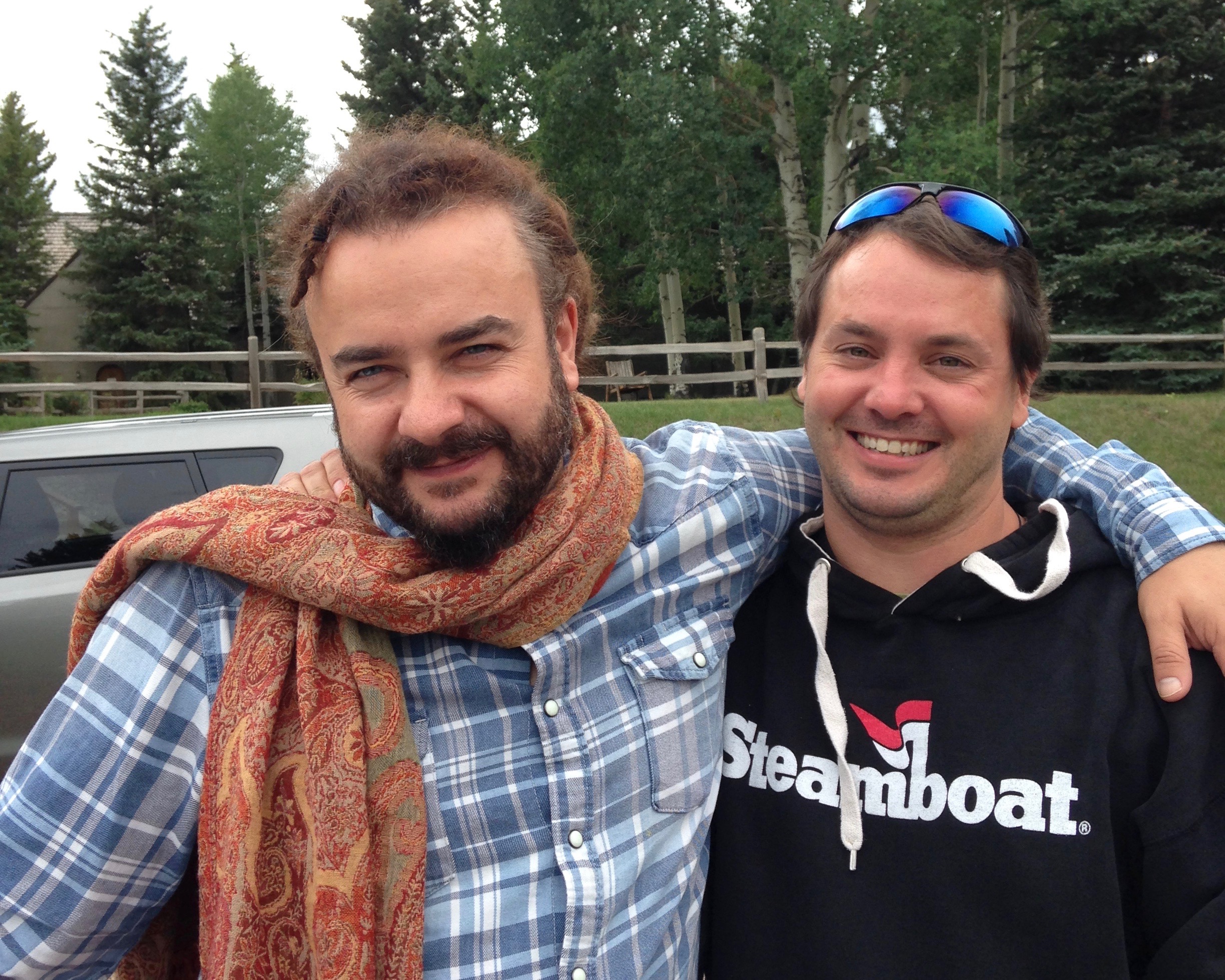 Adam Bucko and Rory McEntee at St. Benedict's Monastery, Snowmass, CO. (N. Miles-Yépez, 2014) (Copy) (Copy)