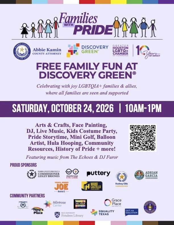 Families with Pride, free family friendly event.
