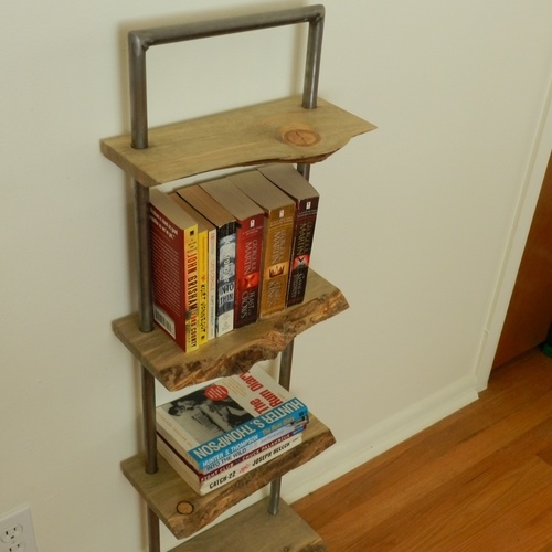 Purpose And Pine Handmade Custom Furniture Live Edge Bookshelf