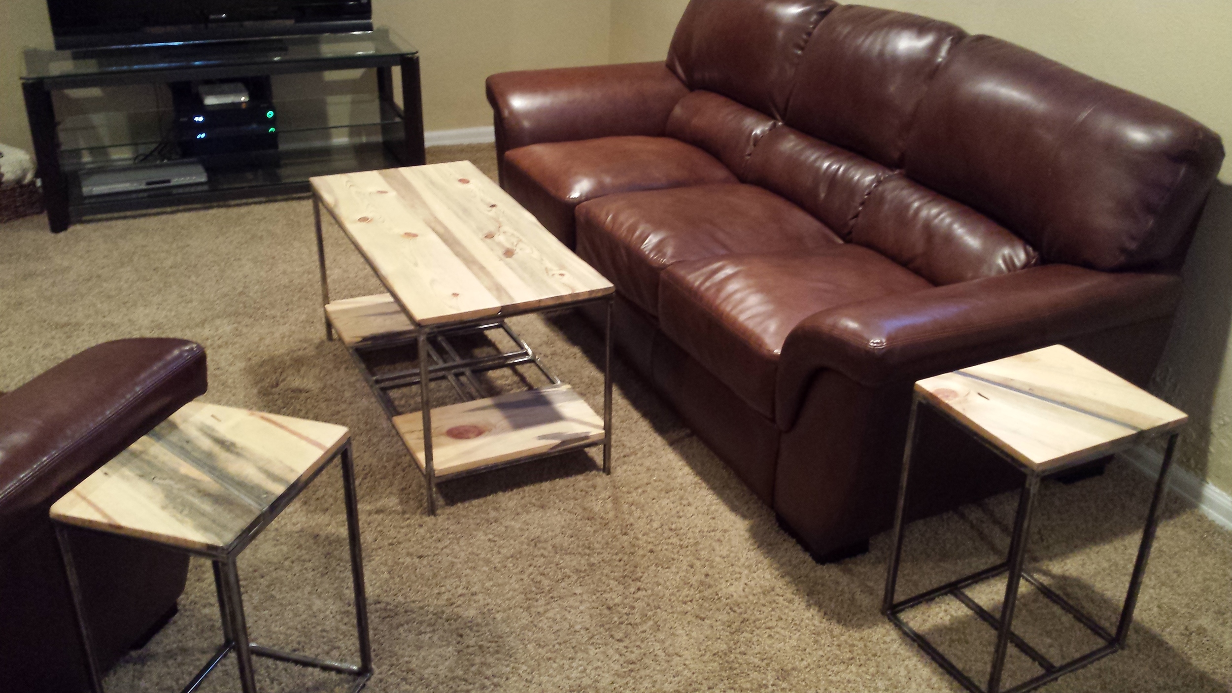 Custom End Tables and Coffee Table