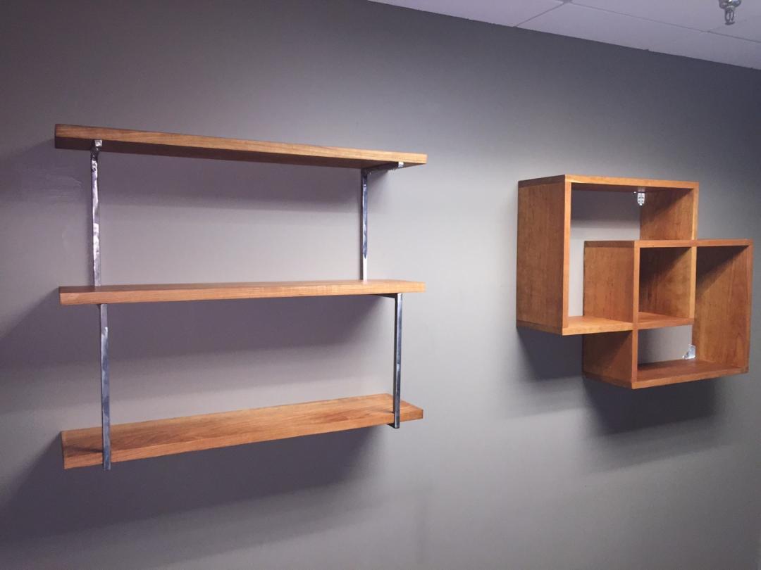 Custom Cherry Shelving