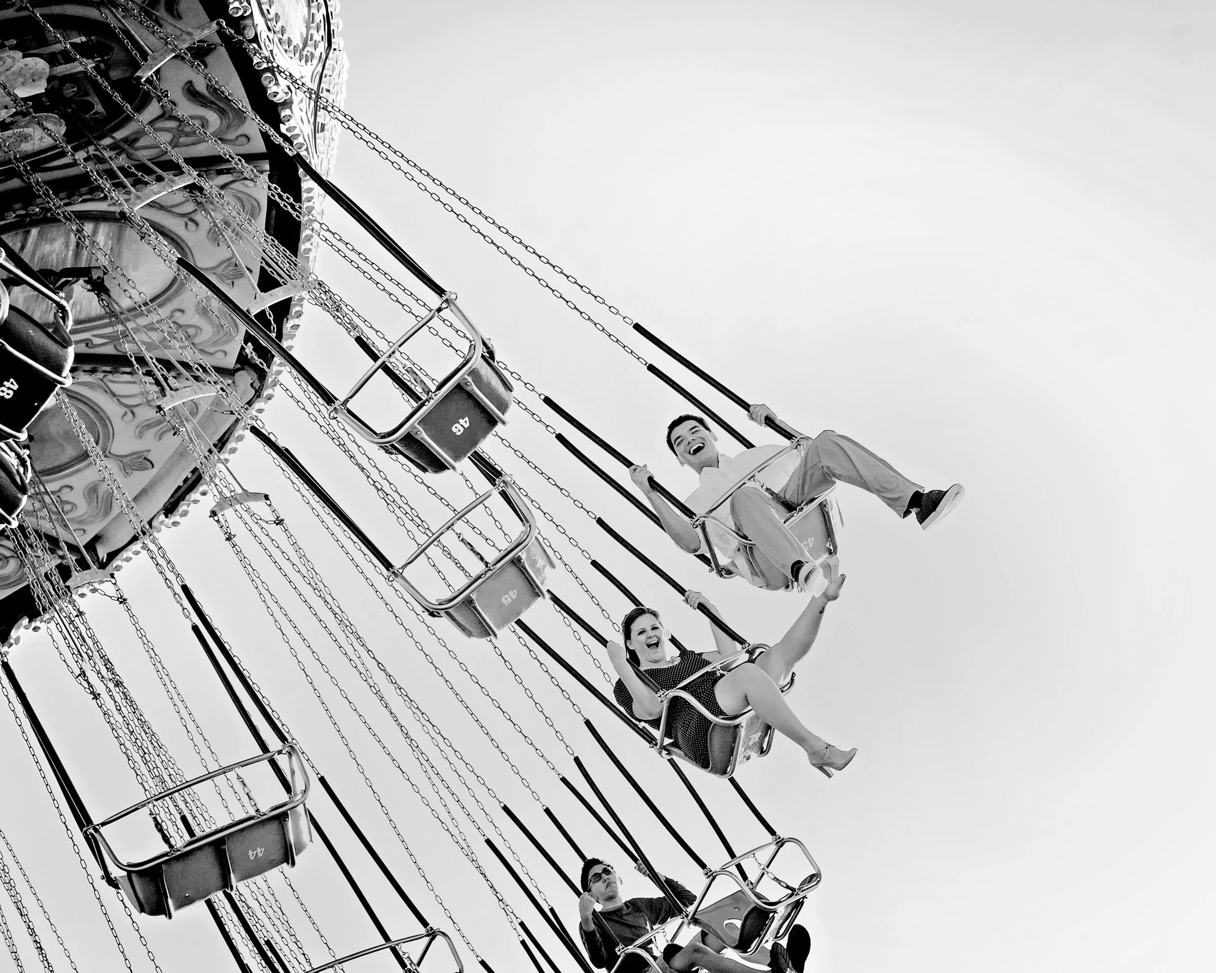 Santa Cruz Beach Boardwalk Engagement Session