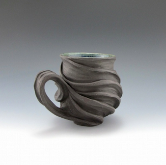 Chocolate Brown Organic Ceramic Cup