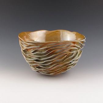 Wood Fired Organic Ceramic Bowl