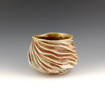 Wood Fired Organic Porcelain Ceramic Tea Bowl
