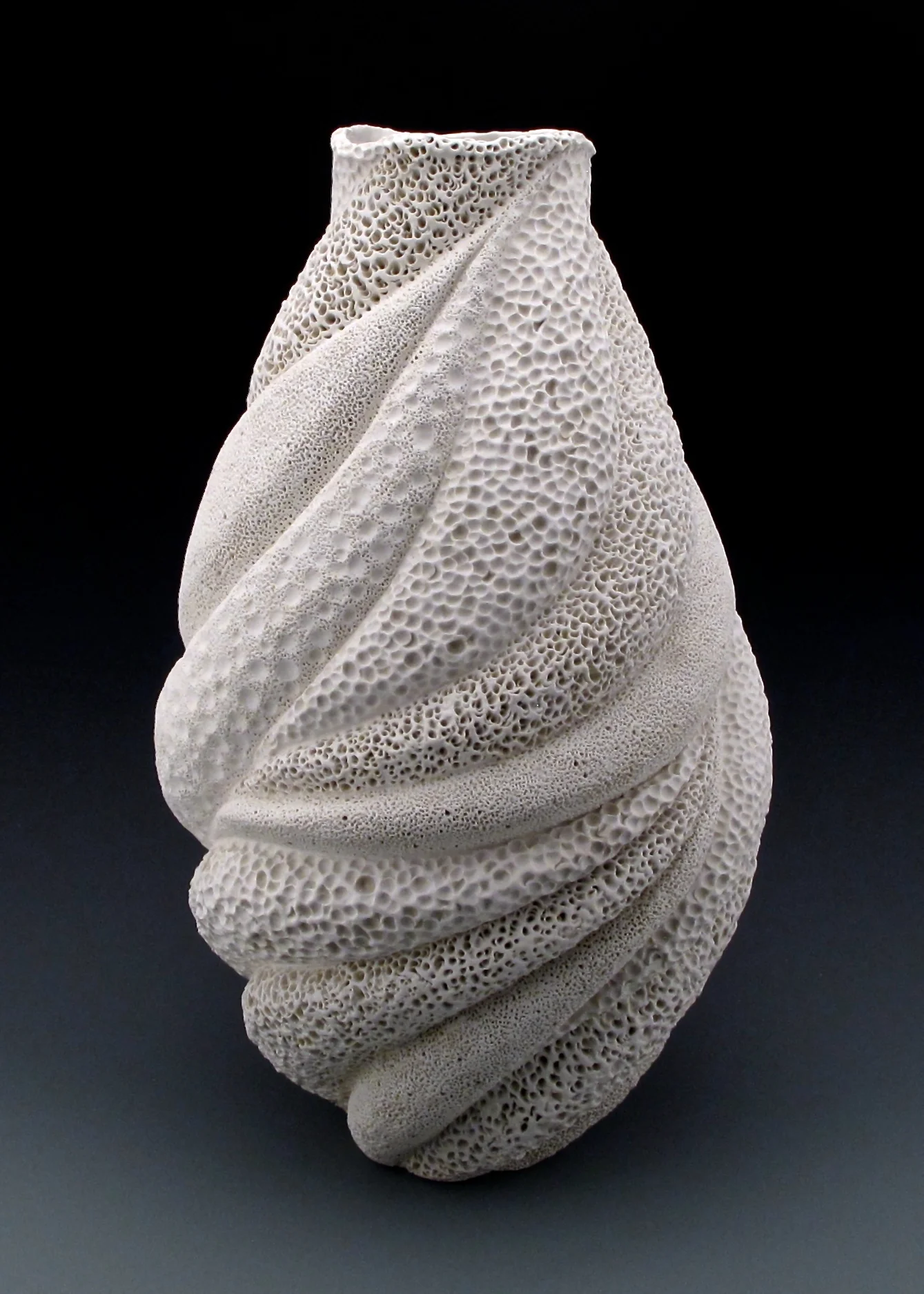 Creamy White Coastal Coral Collage large Vessel 1