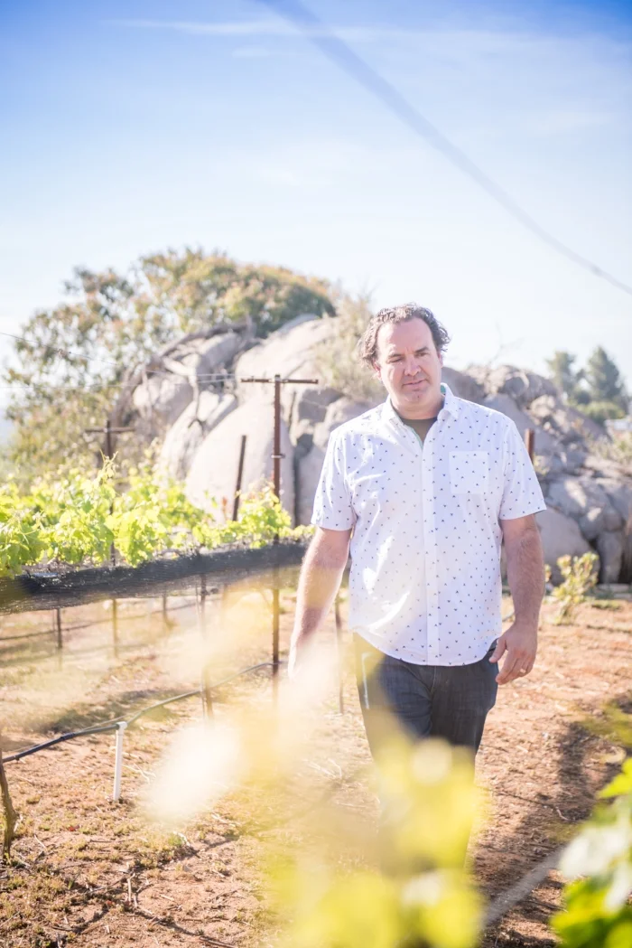 J. Brix winemaker Jody in vineyard