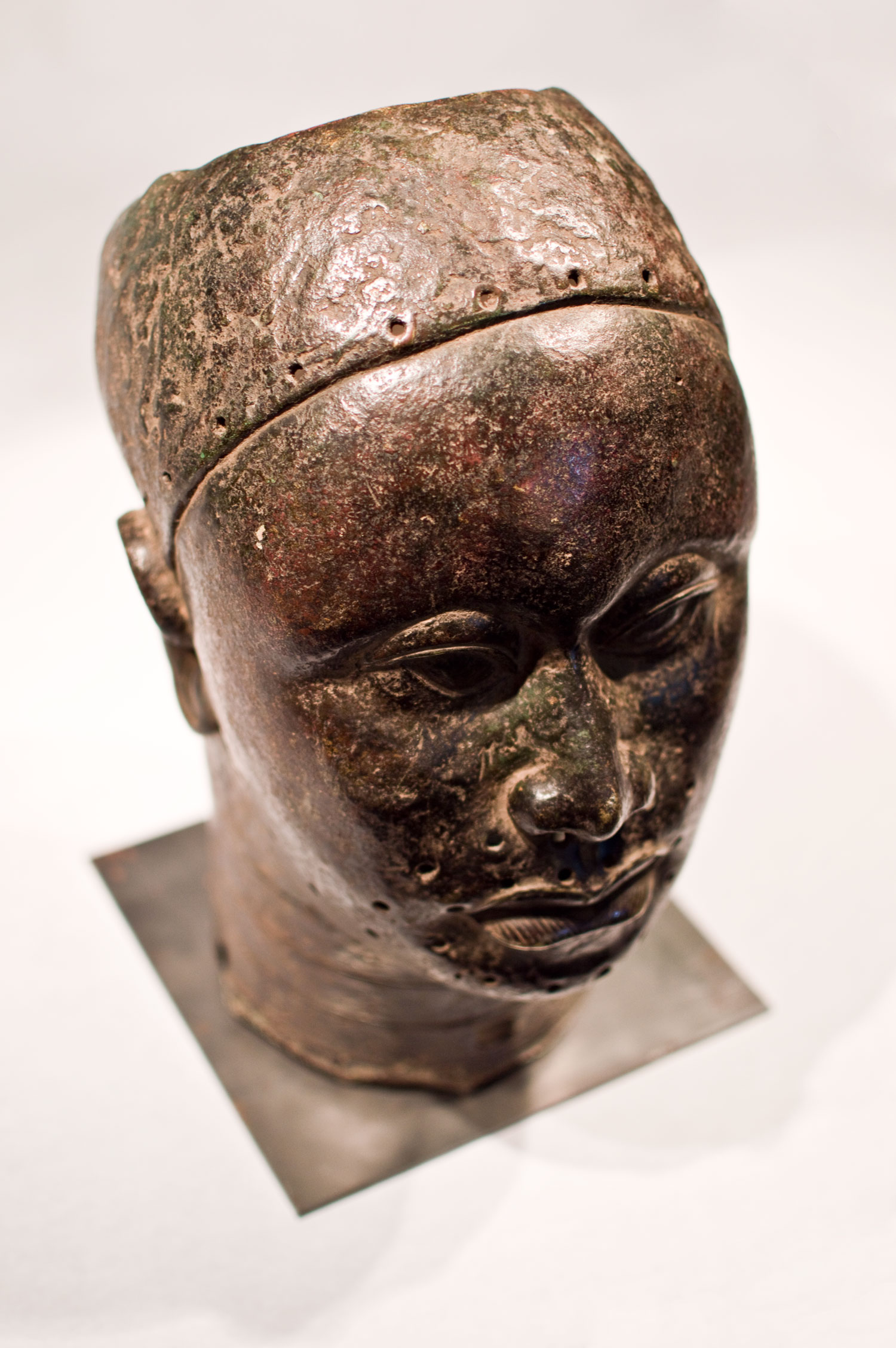 Yoruba Bronze Head