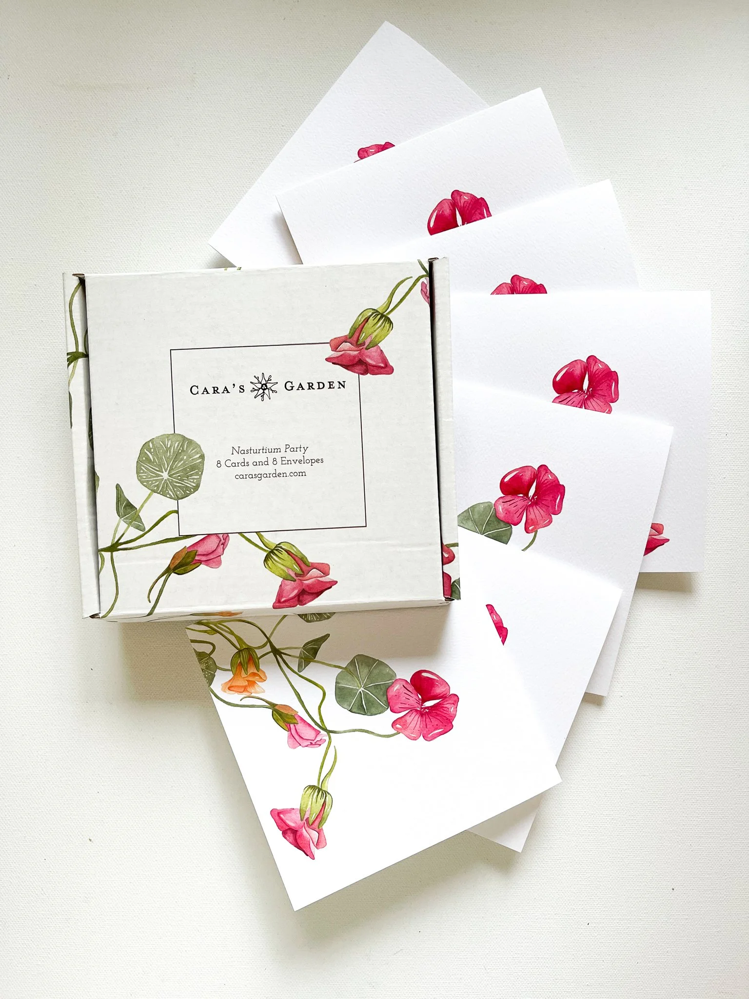 Nasturtium Notecards - Box of 8