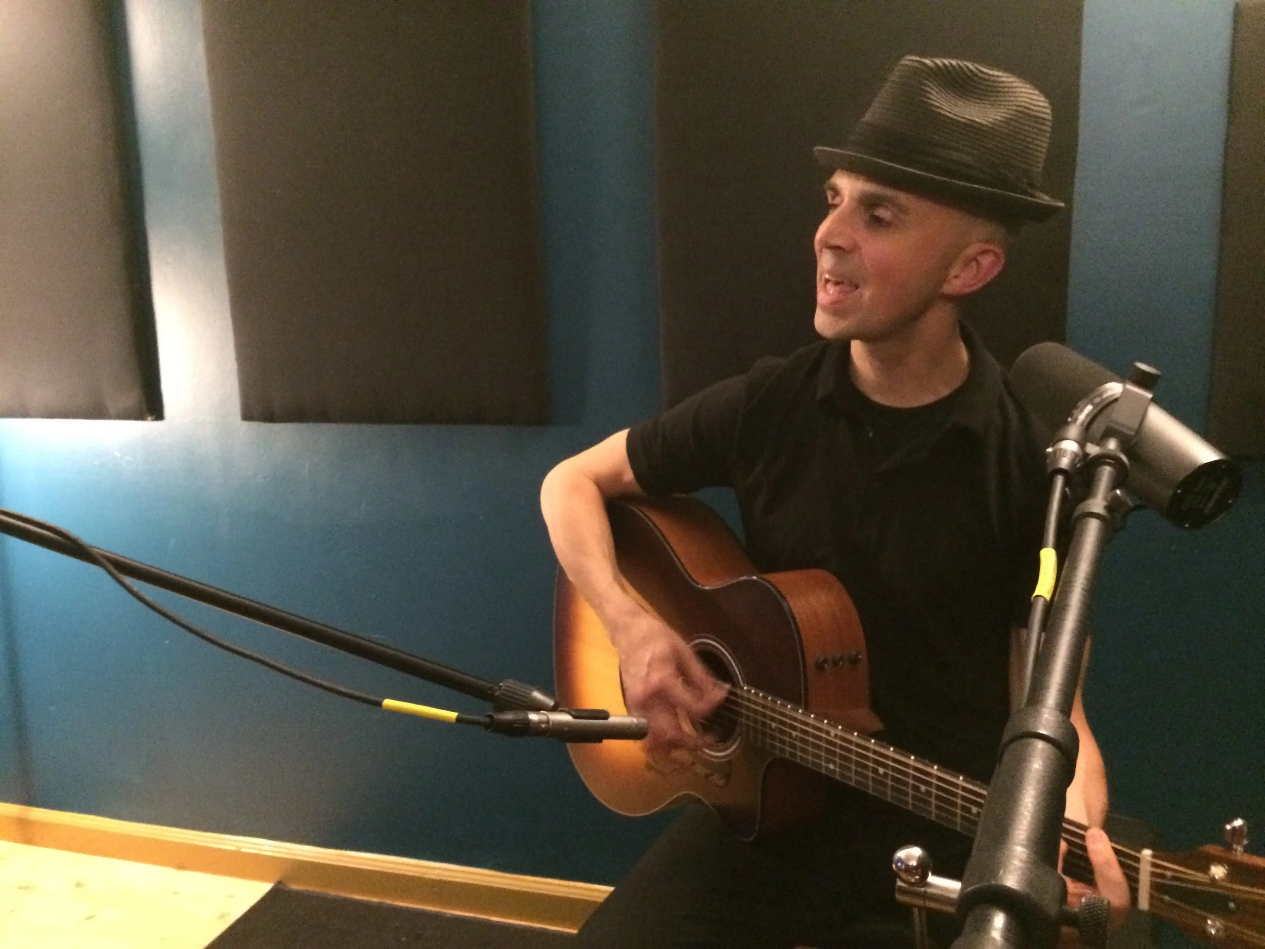 Recording the Talk Will Tell EP at Tritone Studios in Clayton, NC. October 7, 2016
