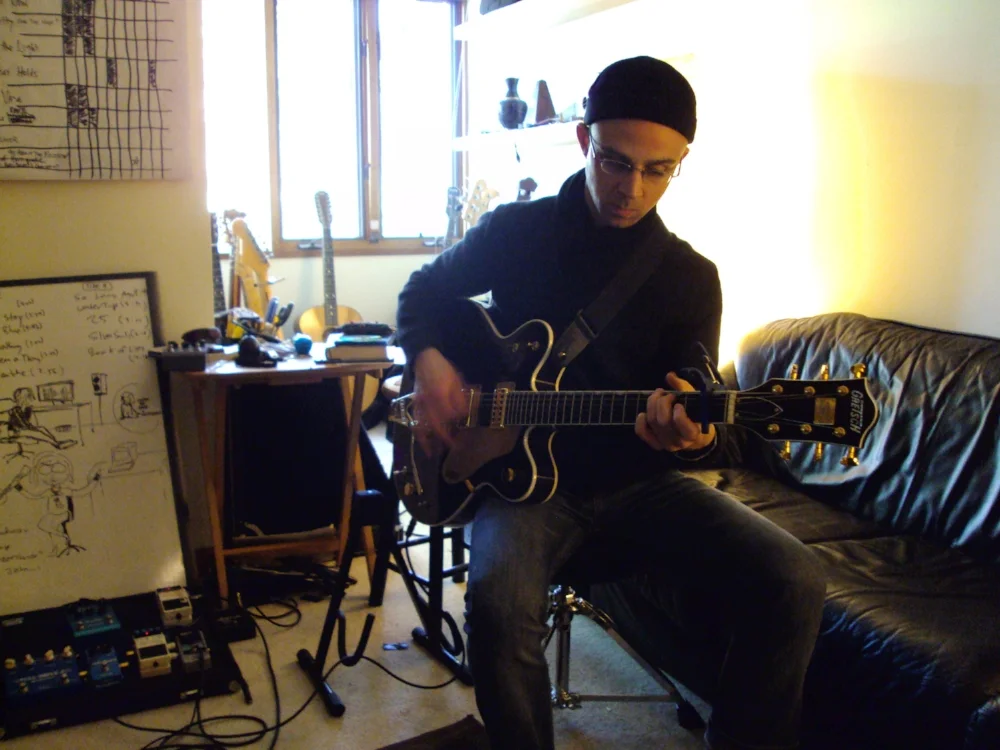  Me and the Gretsch Country Gentleman. 