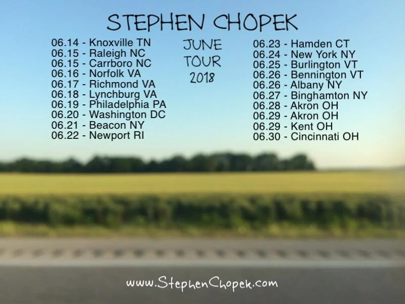 June 2018 tour dates