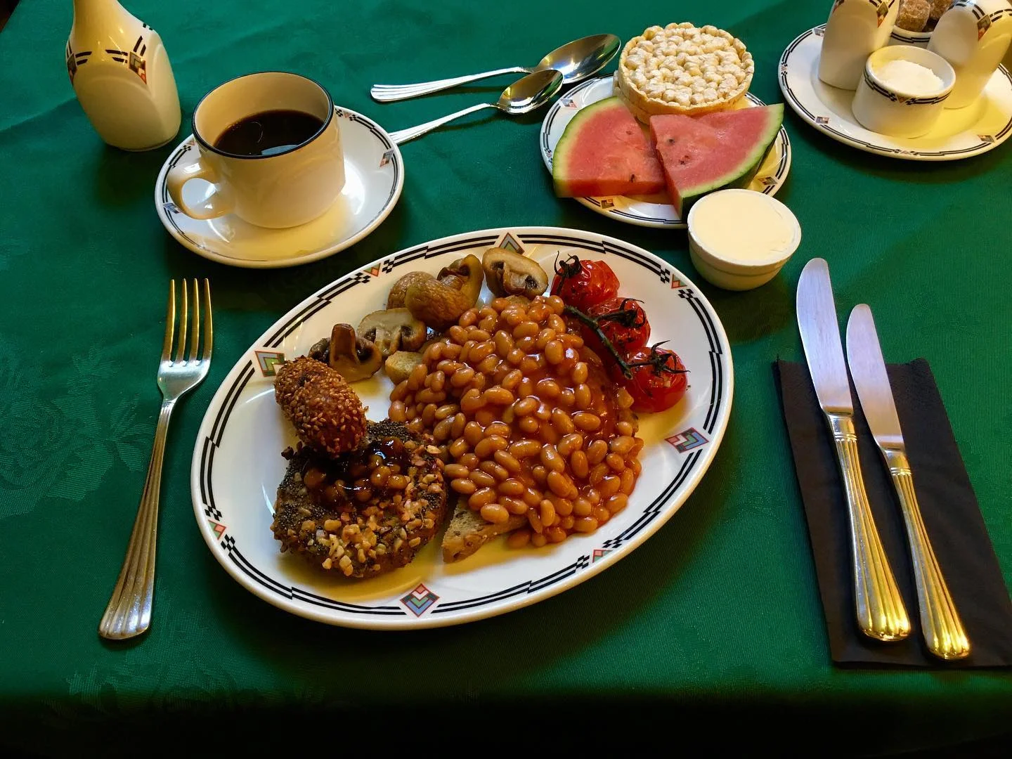 Brighton vegan breakfast at Paskins.