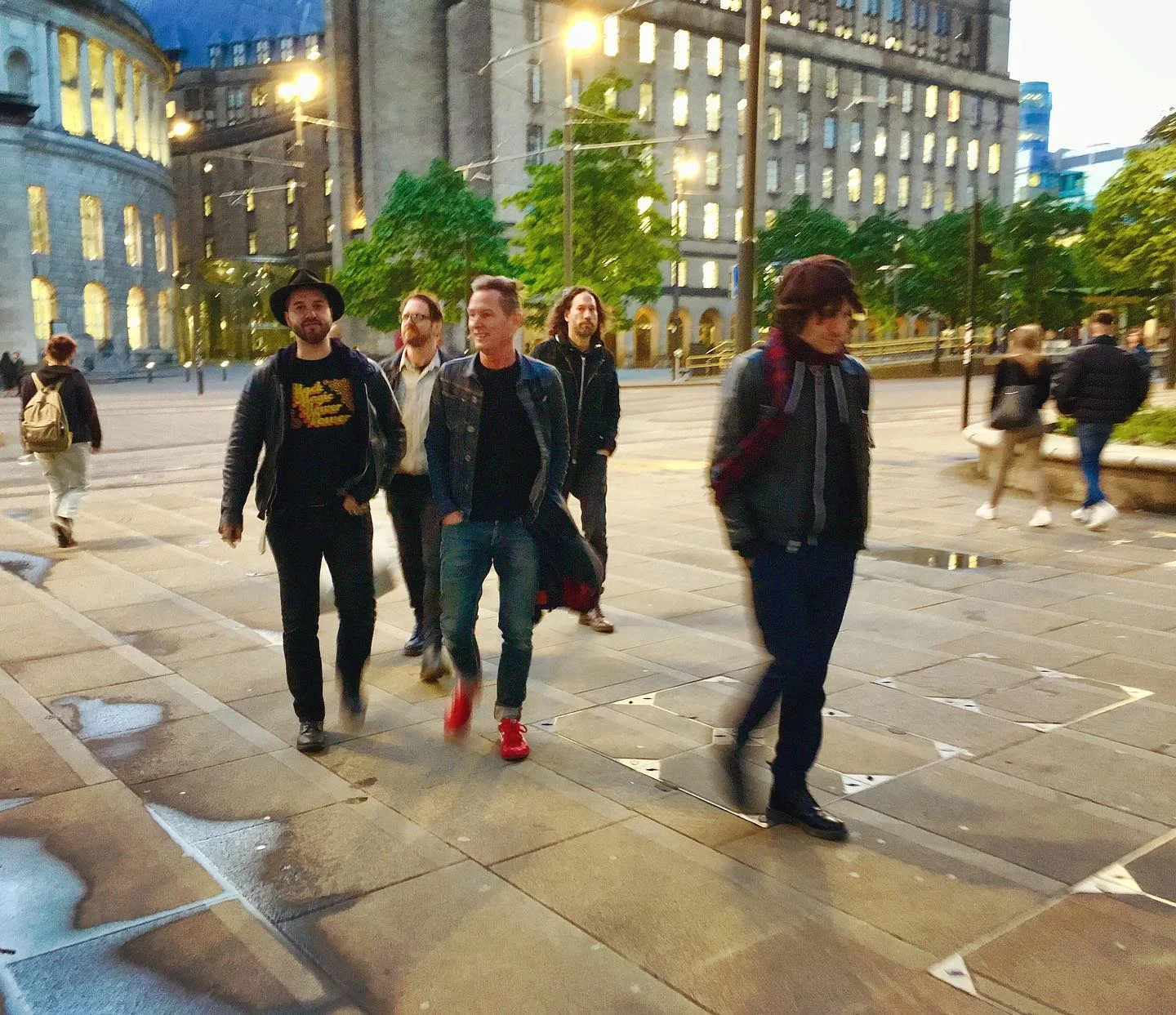 Evening stroll with the Jesse Malin crew. (Manchester)