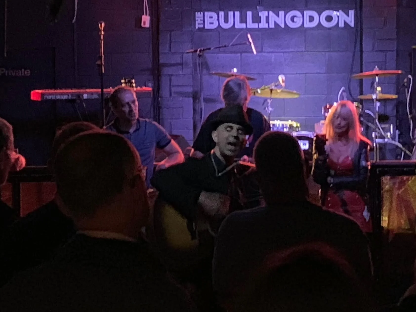 Singing in the crowd at The Bullingdon. (Oxford)
