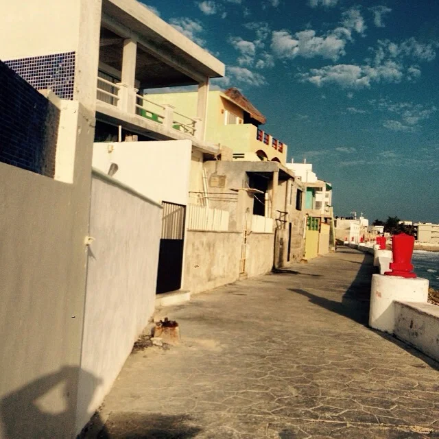 Sea wall view