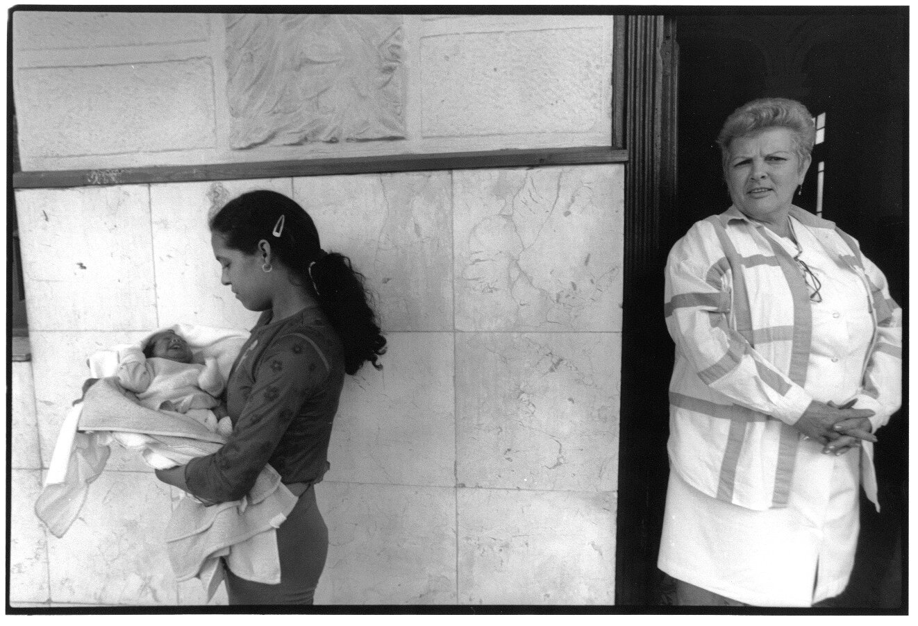 Mother, Child, Midwife, Mariel, Cuba, 2003