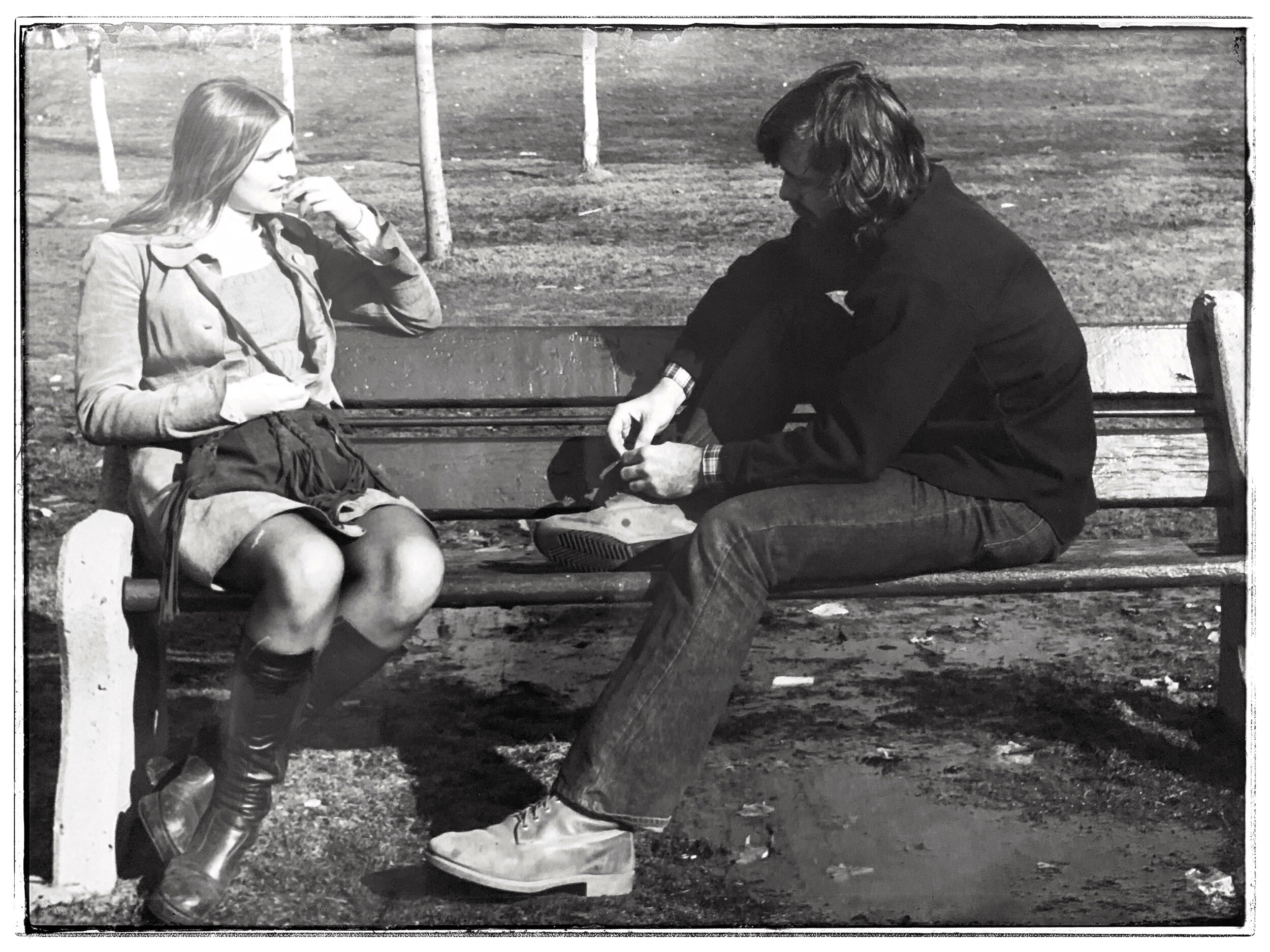 Couple on Park Bench, Montreal, 1973