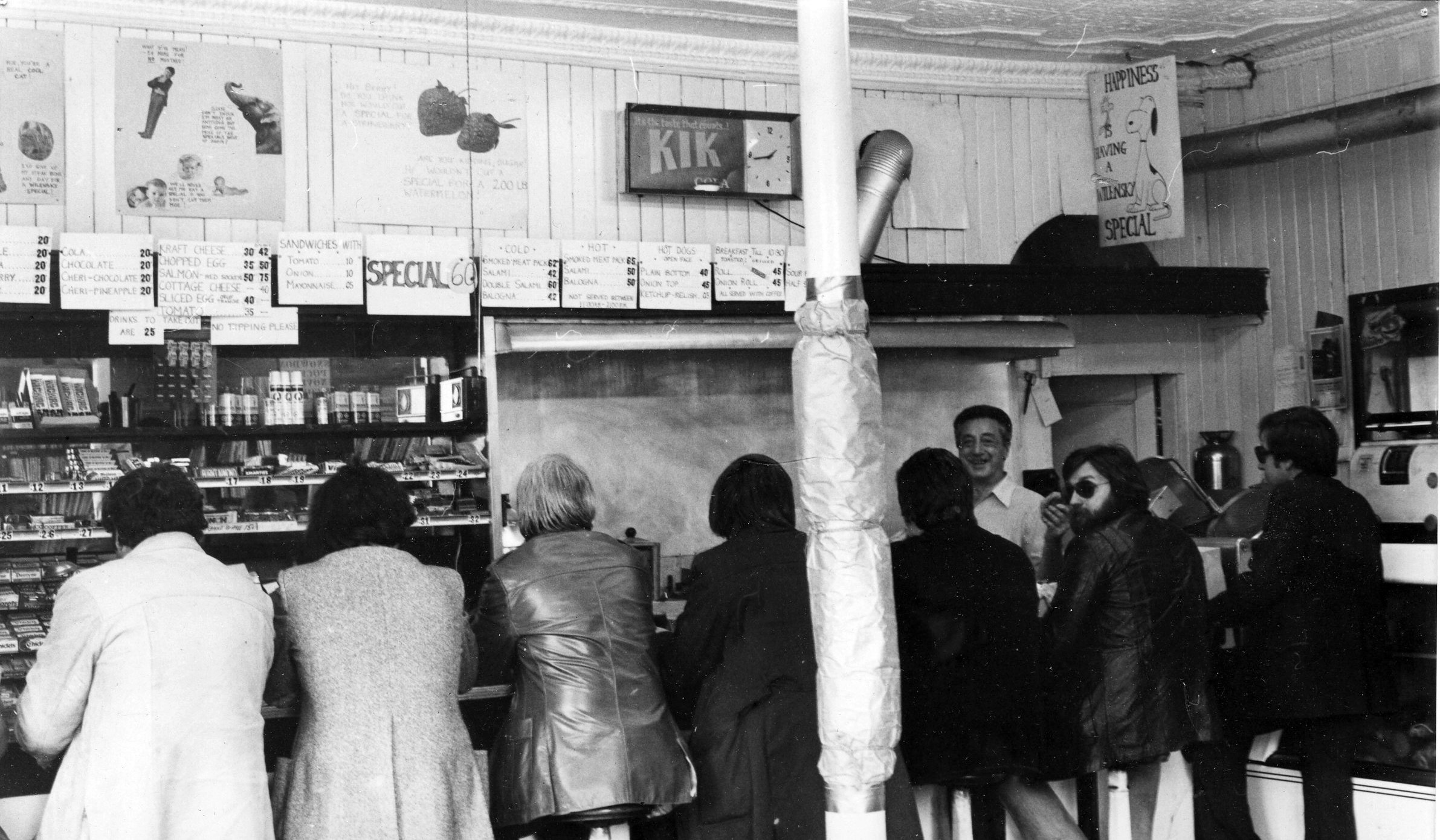 Interior, Wilensky's Lunch Counter, Montreal, 1973