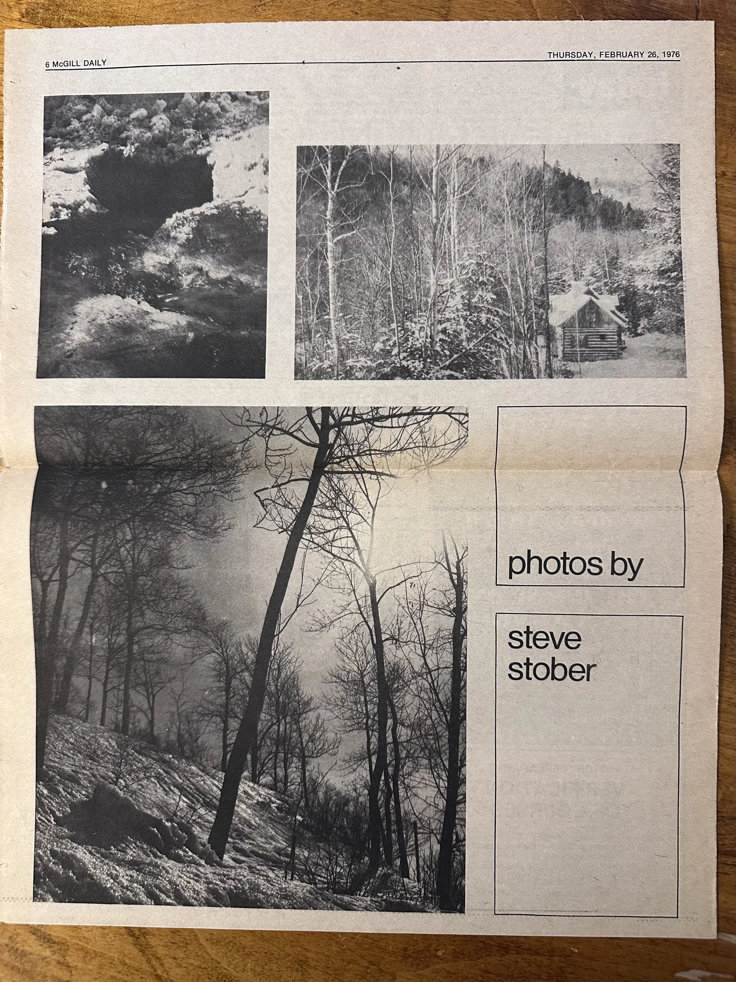  Tearsheet, student newspaper, (1974) 