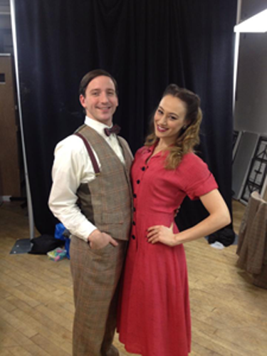 Andrew and Whitney Maris Brown in "It's A Wonderful Life"